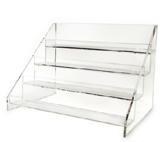 TIERED SHELVES