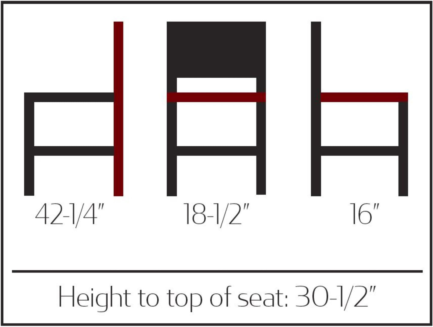 Black synthetic wicker outdoor barstool with 1.8mm aluminum frame and non-marring glides with dimensions