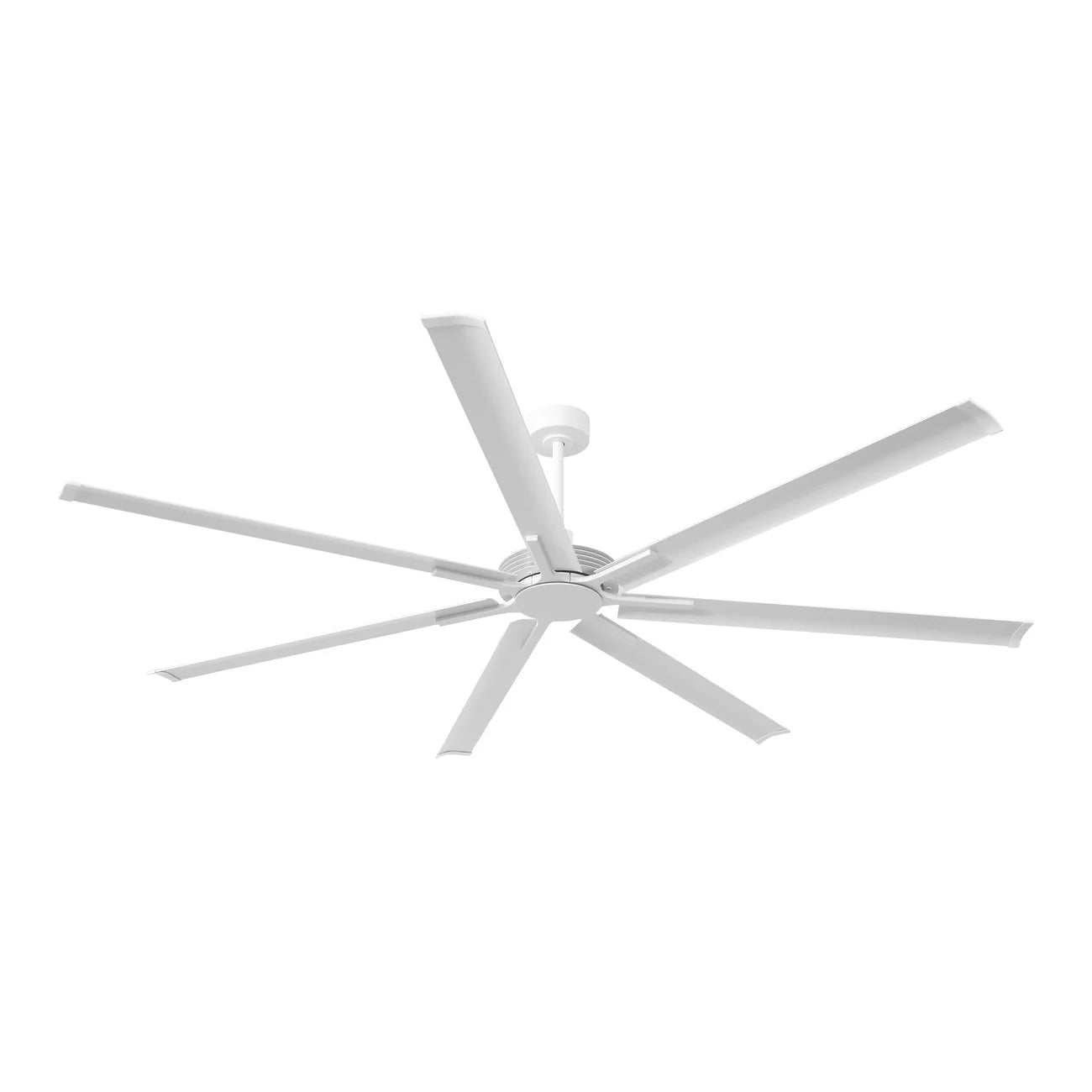 This fan is designed for large indoor spaces. 7-blade aluminum reversible fan blades create a sophisticated urban edge. It also comes with a 6-speed remote control.
Choose from 84"W or 100"W
Choose from white, silver or black finishes
Rod Length: 8 inches and 12 inches