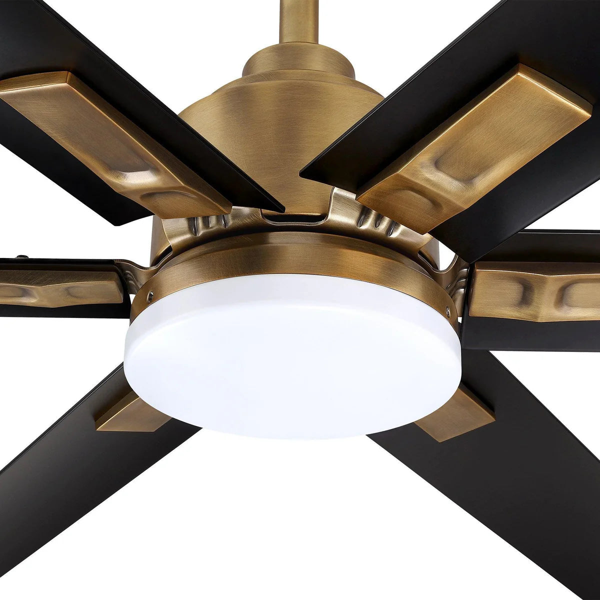 72-Inch Modern DC Motor Ceiling Fan with LED Light and Remote Control – Downrod Mount Reversible Design