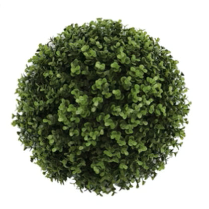 17-inch artificial buxus topiary ball set