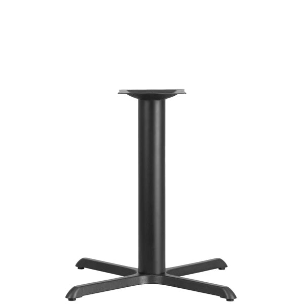 33x33 cast iron X-base table stand for restaurant tables