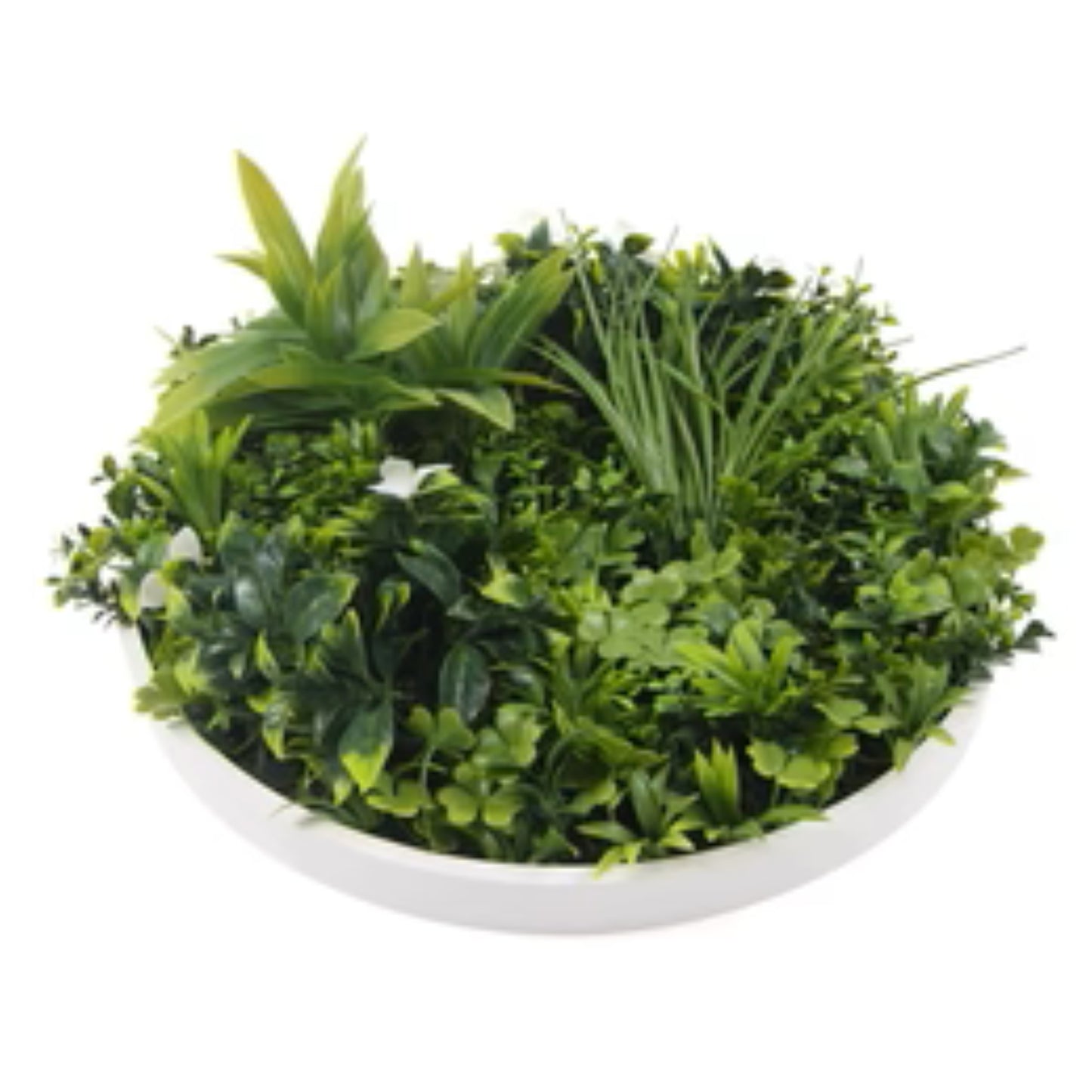 slimline artificial foliage wall disc for indoor or outdoor décor