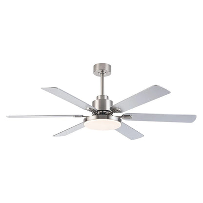 60-Inch Modern Ceiling Fan with LED Lighting and Remote Control – Reversible 6-Speed DC Motor