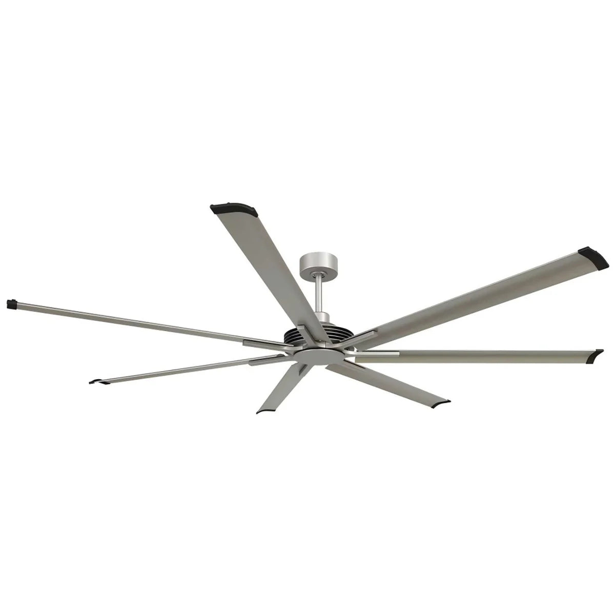 100-inch silver ceiling fan with powerful DC motor for large restaurants, cafés, or open venues