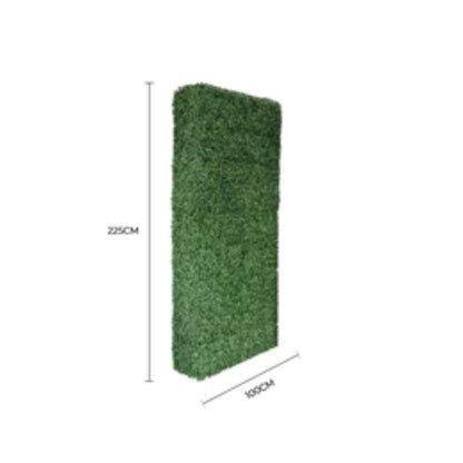 Tall freestanding artificial hedge with aluminum frame with dimensions