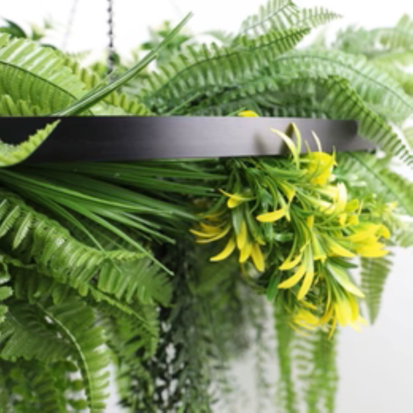 large UV-resistant tropical foliage wall disc