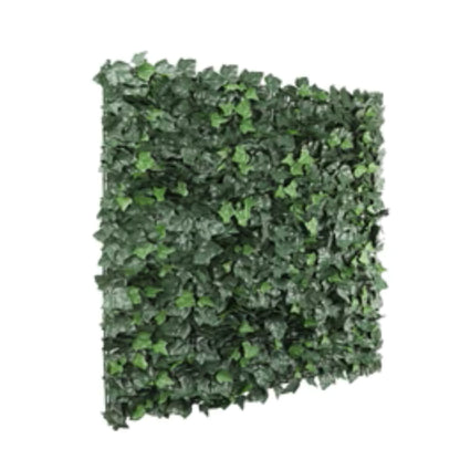 UV-resistant commercial artificial ivy wall panel side view