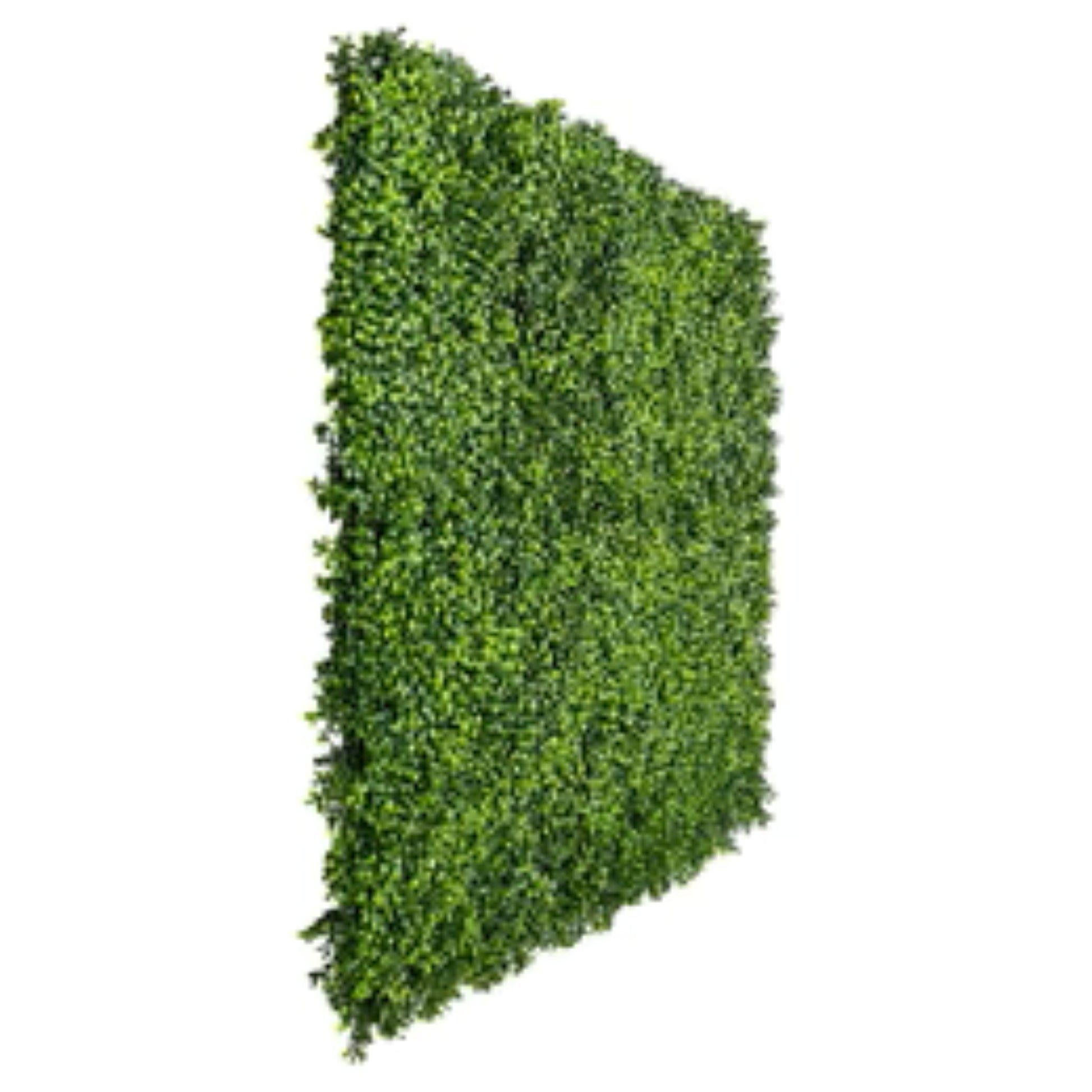 UV-resistant faux boxwood greenery wall