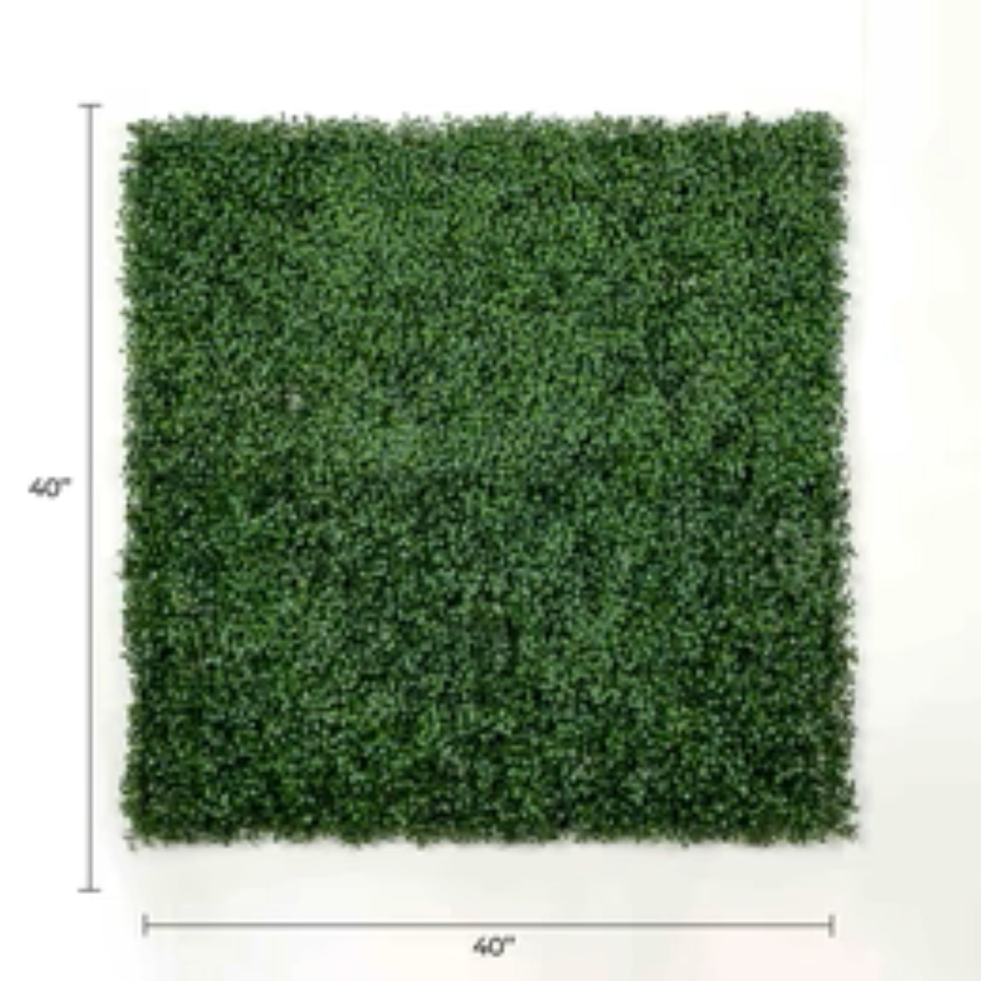 faux boxwood hedge panel 11 sq ft with dimensions