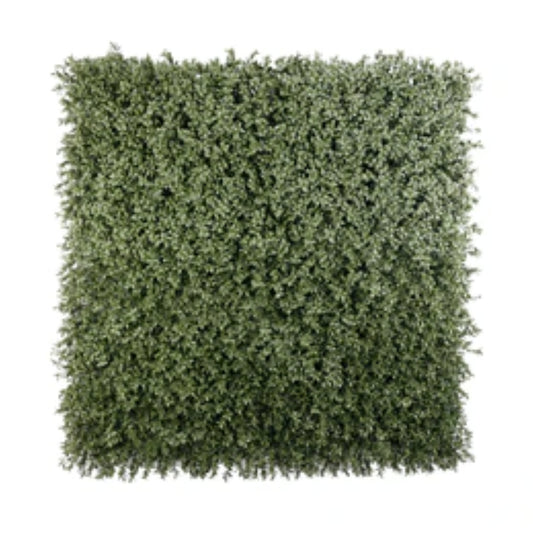 Dark green extra dense boxwood foliage panel measuring 40 by 40 inches