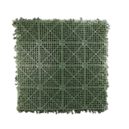 UV-proof, fire-rated commercial boxwood vertical garden panel back view