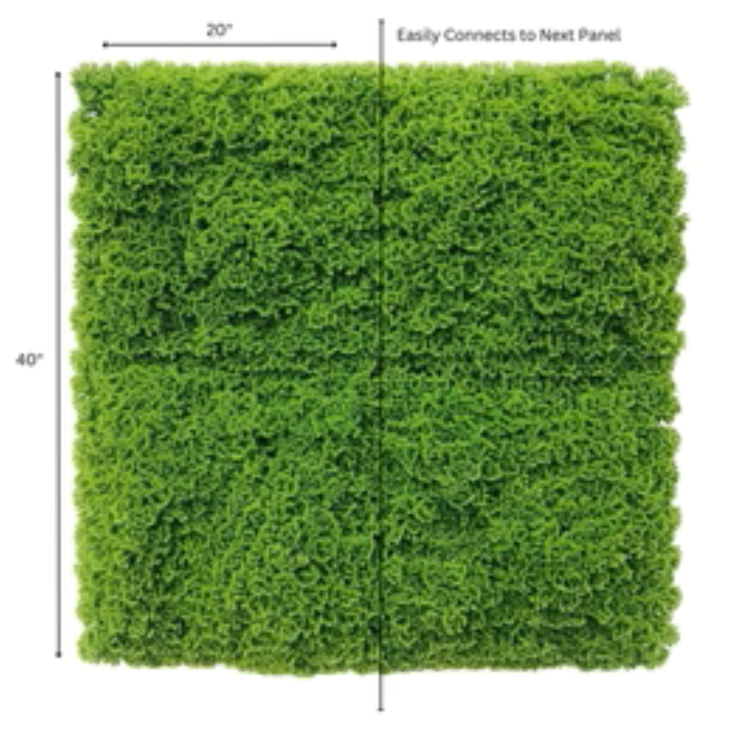 UV-resistant commercial moss mat panel for indoor and outdoor use dimensions