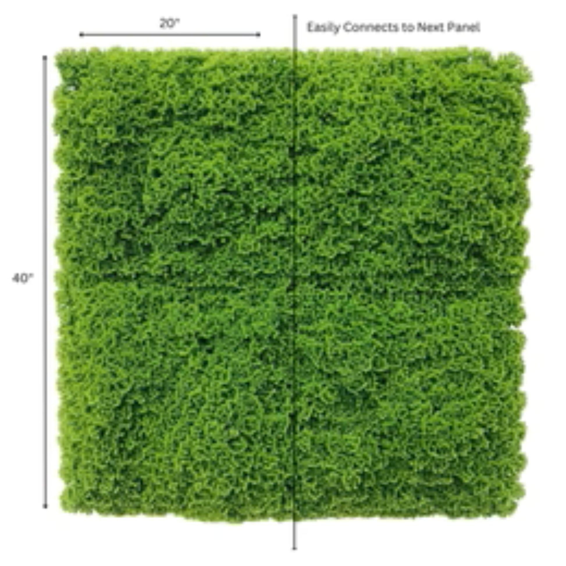 UV-resistant commercial moss mat panel for indoor and outdoor use dimensions