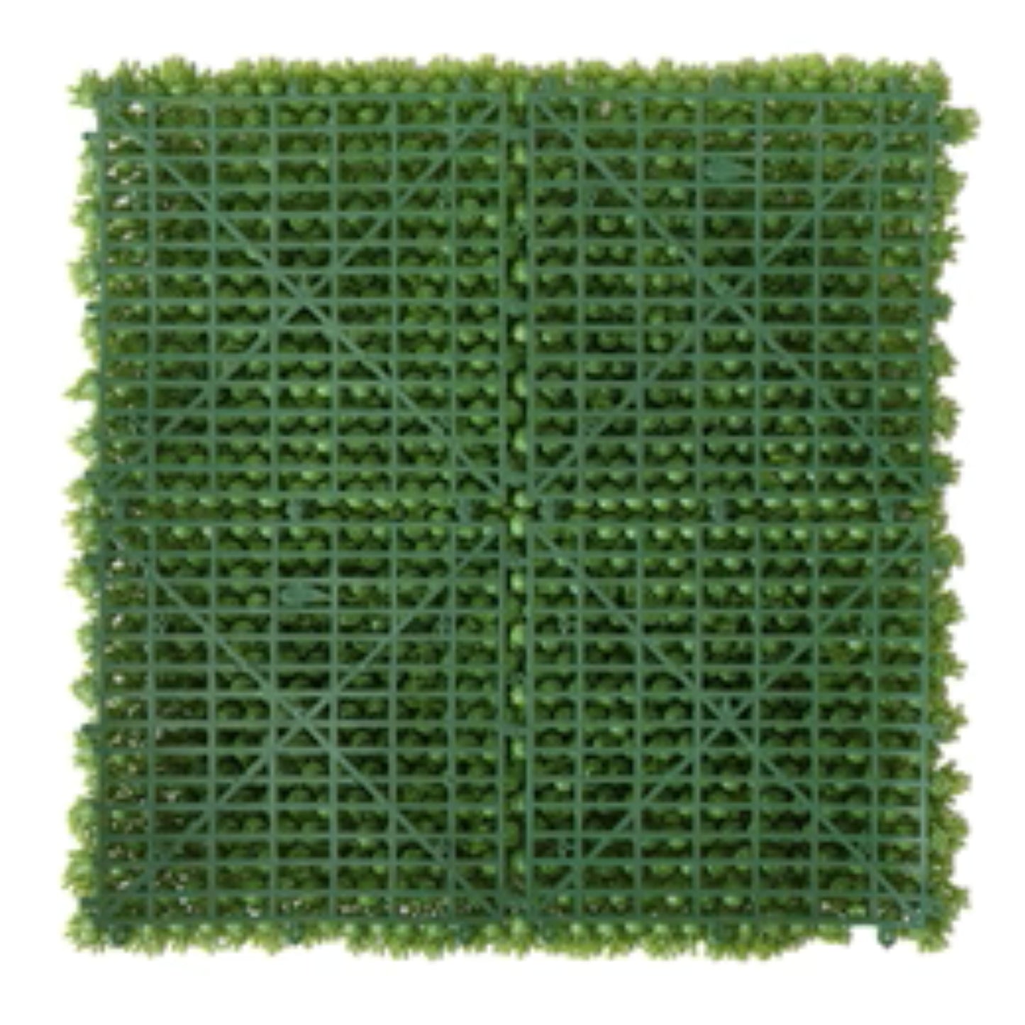UV-resistant commercial moss mat panel for indoor and outdoor use back view