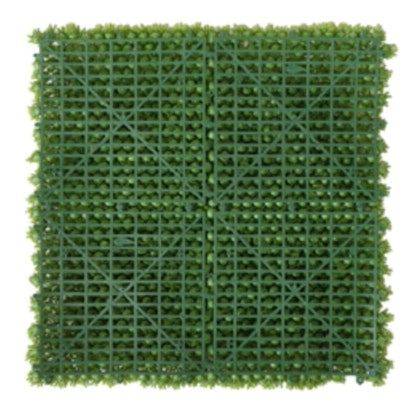 UV-resistant commercial moss mat panel for indoor and outdoor use back view