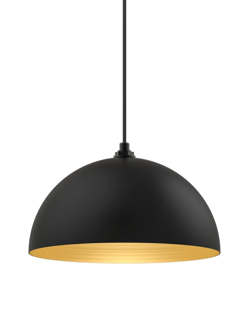 Width: 18<br>
Height: 9.5<br>
Wattage: 100<br>
Bulb(s): 1<br>
Glass: Black Aluminum Shade<br>
Finish: Black<br>
Other finishes available<br>
$177.00