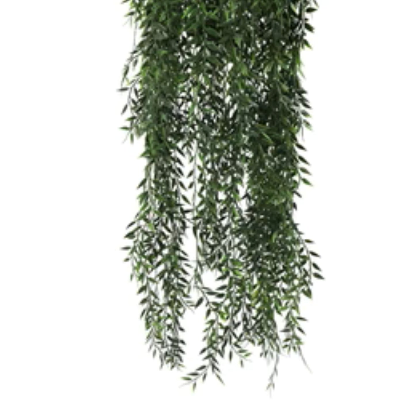 Lifelike artificial fern basket for indoor and outdoor use