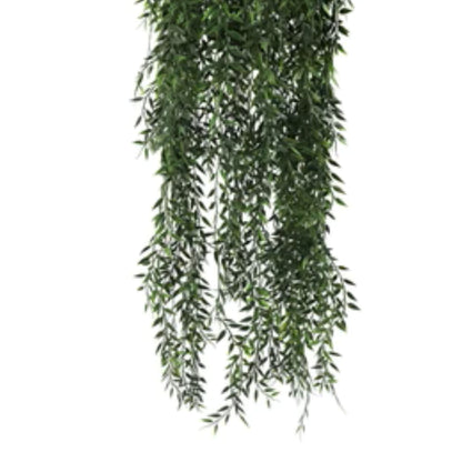 Lifelike artificial fern basket for indoor and outdoor use