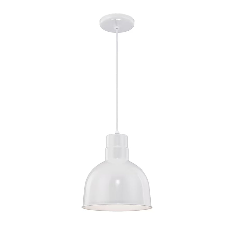 Width: 12<br>
Height: 11.5<br>
Wattage: 200<br>
Bulb(s): 1<br>
Glass: N/A<br>
Finish: White<br>
Other finishes available<br>
$129.00
