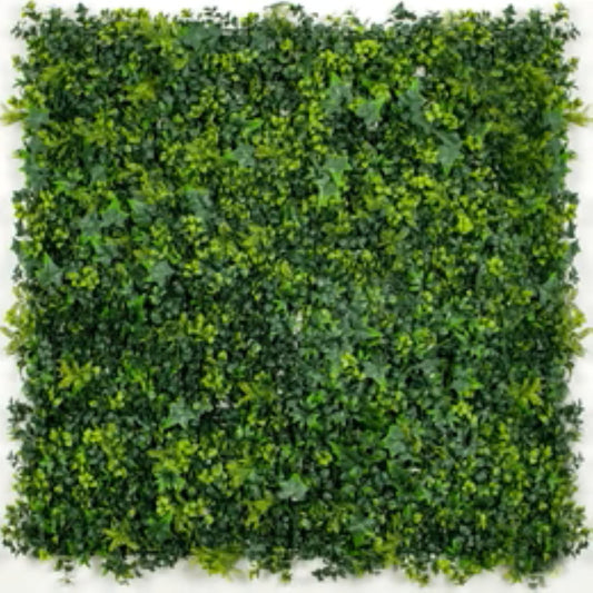Premium Mixed Ivy Spring Sensation artificial green wall panel measuring 40 by 40 inches