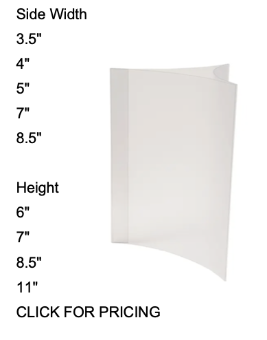 White pillow with dimensions listed on a white background