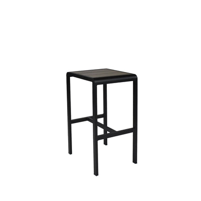 Grey Emu Sid Bar AB1221 backless barstool with brushed aluminum frame and slatted seat