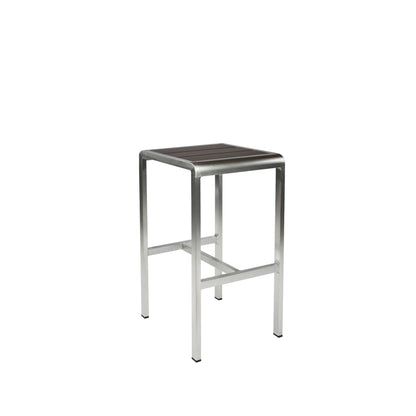 Emu Sid Bar AB1221 barstool in wenge finish with brushed aluminum slatted seat