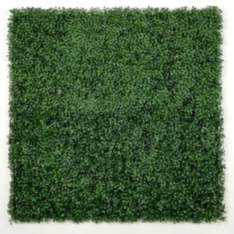 dark artificial boxwood wall panels 40x40 set