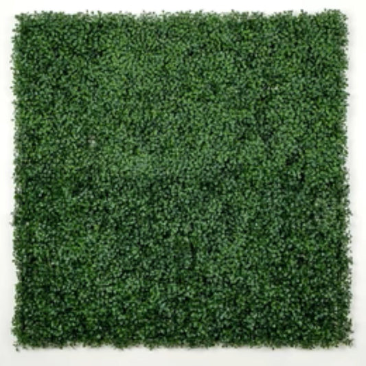 dark artificial boxwood wall panels 40x40 set