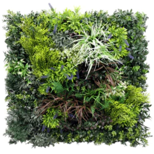 Tropical Forest artificial vertical garden panel measuring 35 by 35 inches