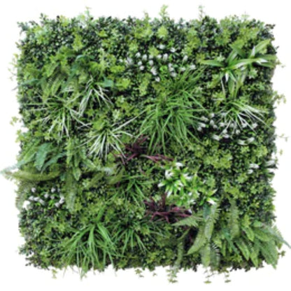 Luxury Tropical Vista artificial vertical garden panel measuring 40 by 40 inches