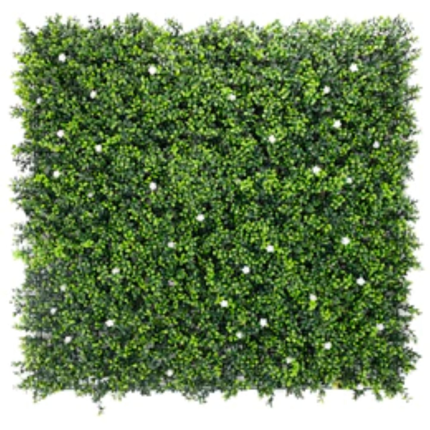 white flowering artificial boxwood panel 40x40