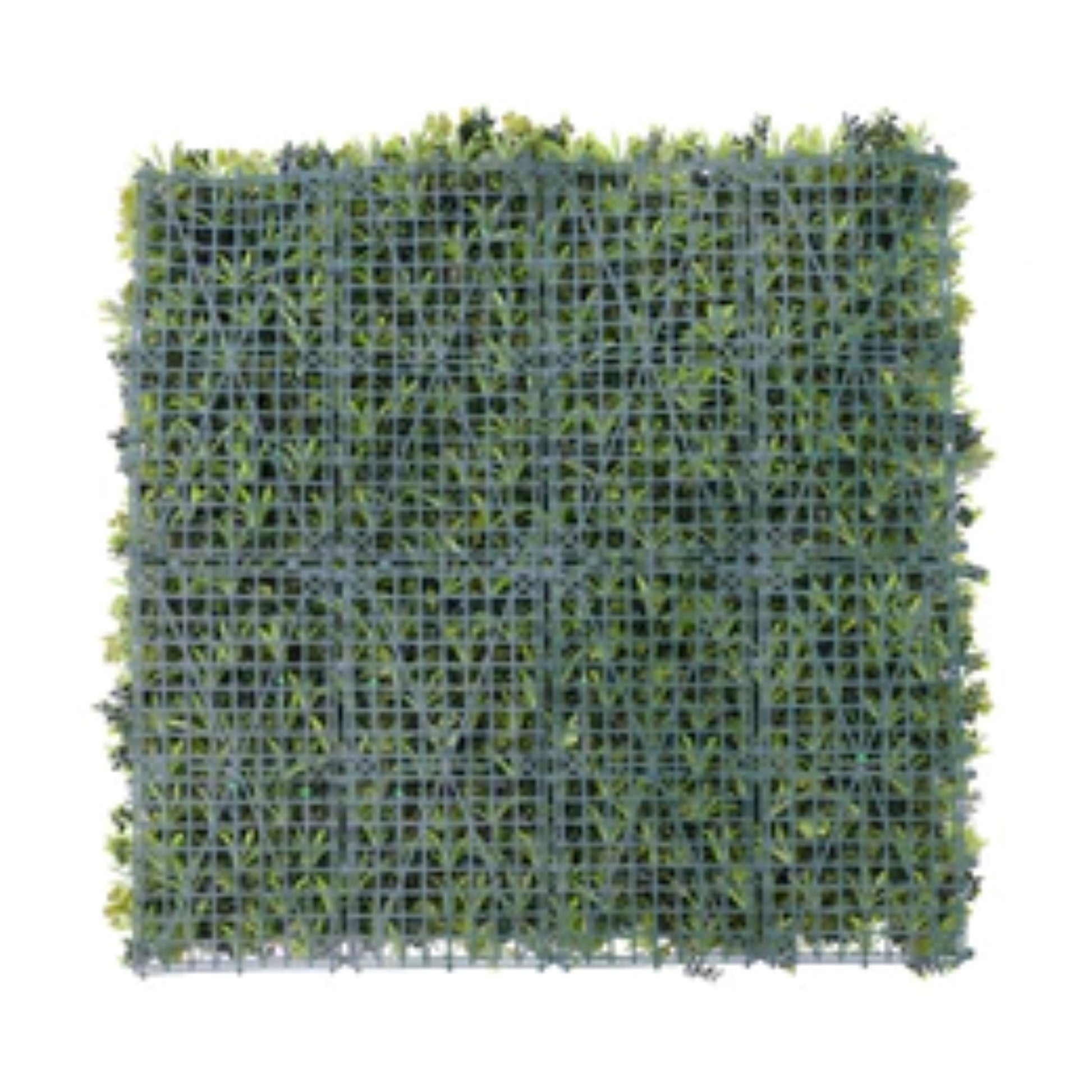 Commercial UV-resistant artificial tropical greenery panel back view