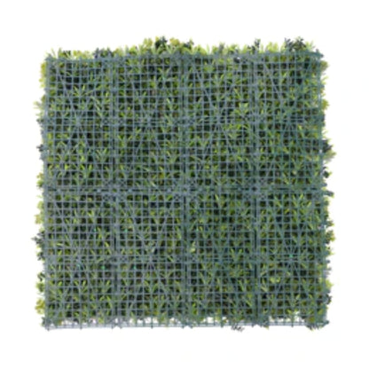 Commercial UV-resistant artificial tropical greenery panel back view