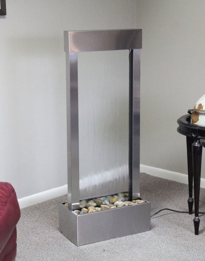 Bantam River floor water fountain for restaurants and hotel interiors