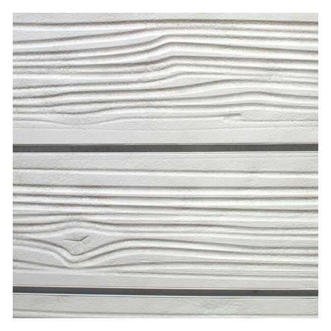 Wall panel in white finish showing smooth, bright wood grain texture suitable for modern or coastal interior design.