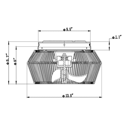 Rustic flush mount ceiling fan with woven rattan light fixture and remote control with dimensions