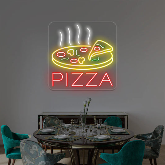 Pizza decor LED neon sign for restaurant or kitchen wall lighting