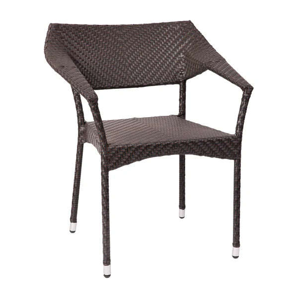 stackable-rattan-patio-dining-chair-espresso-front-angle