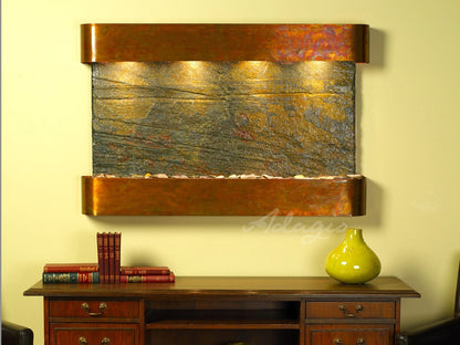 Sunrise Springs horizontal wall-mounted water fountain for restaurant or hotel interiors